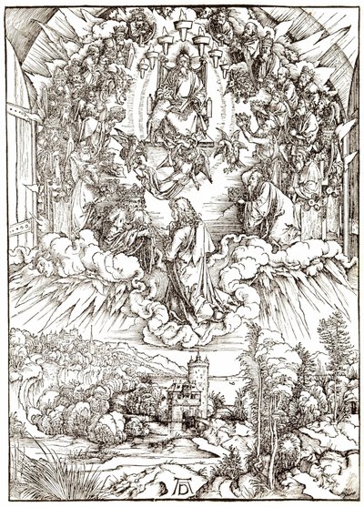 Sankt Johannes foran Gud og de ældste af Albrecht Dürer