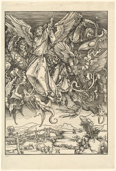 Sankt Michael kæmper mod dragen af Albrecht Dürer