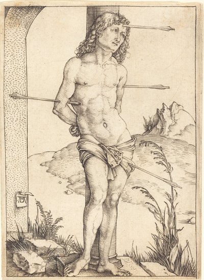 Sankt Sebastian bundet til søjlen af Albrecht Dürer