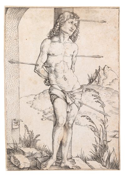 Sankt Sebastian ved Søjlen, ca. 1500. af Albrecht Dürer
