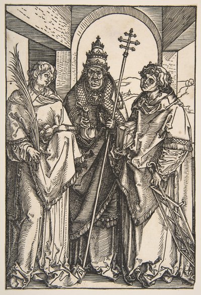 Saint Stephen, Saint Sixtus og Saint Lawrence.n.d. af Albrecht Dürer