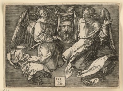 Veronikas svededug, holdt af to engle af Albrecht Dürer