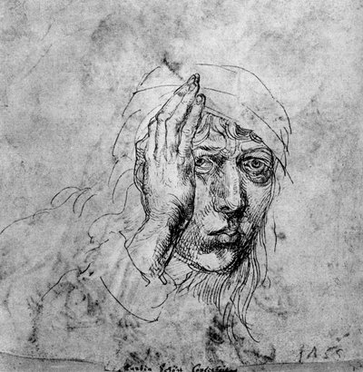 Selvportræt med bandage, 1492, 1936 af Albrecht Dürer
