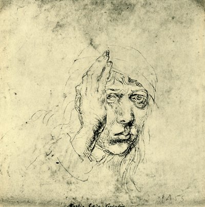 Selvportræt med bandage, 1492, 1943. af Albrecht Dürer