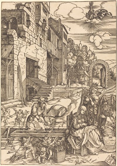 Den hellige families ophold i Egypten af Albrecht Dürer
