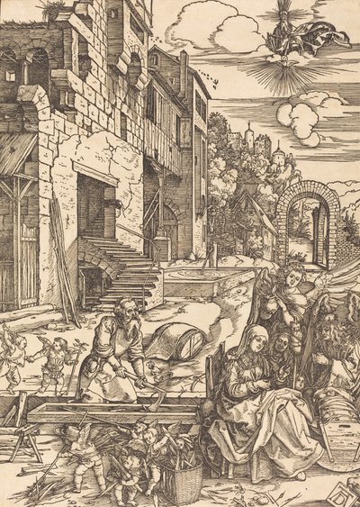 Den hellige families ophold i Egypten, ca. 1504. af Albrecht Dürer