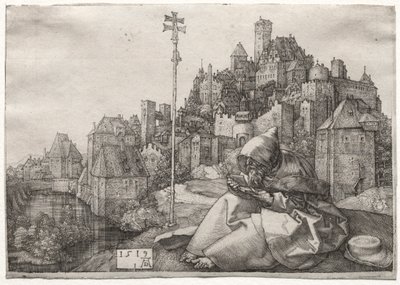 St. Anthony Reading af Albrecht Dürer