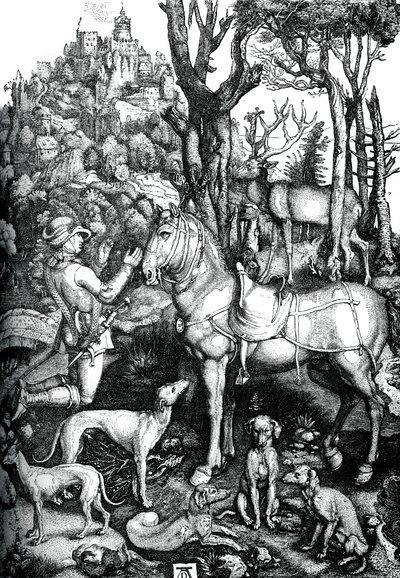 St Eustace, c1501, 1870. af Albrecht Dürer