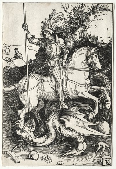 St. George dræber dragen af Albrecht Dürer