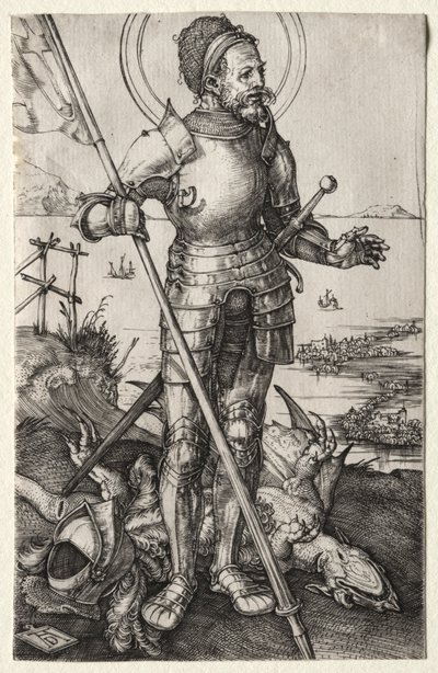St. George til fods, ca. 1504-1505. af Albrecht Dürer