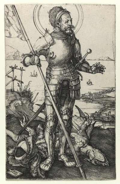 St George stående, 1502 af Albrecht Dürer