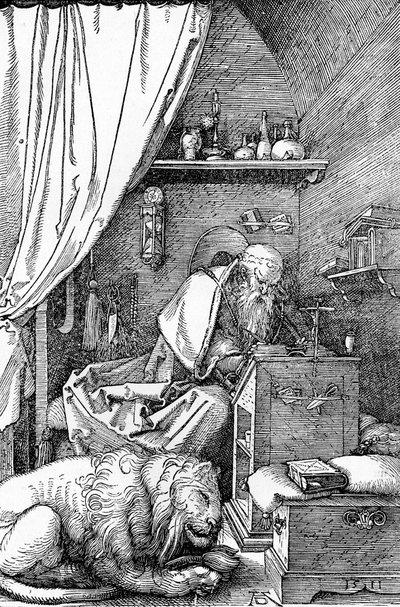 Sankt Hieronymus i hans celle, 1511, 1906 af Albrecht Dürer