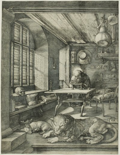 St. Hieronymus i hans studie af Albrecht Dürer