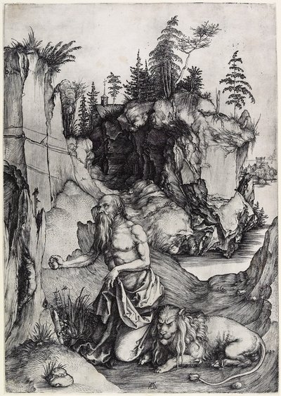 Sankt Hieronymus i bod, ca. 1497 af Albrecht Dürer