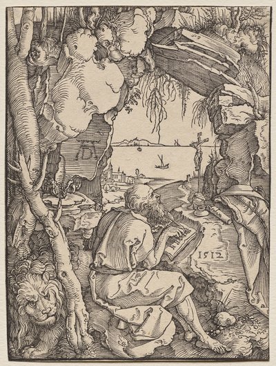 Sankt Hieronymus i en hule af Albrecht Dürer