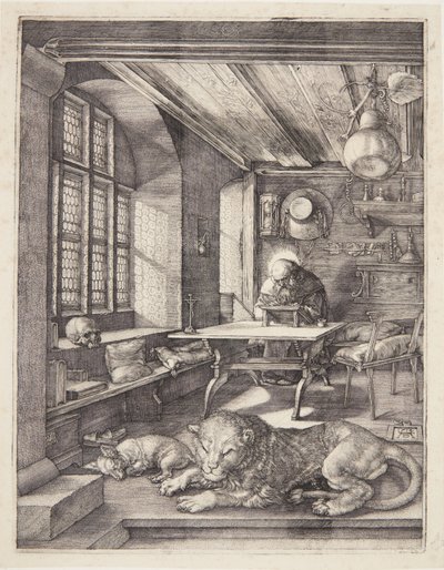 Sankt Hieronymus i hans Studie af Albrecht Dürer