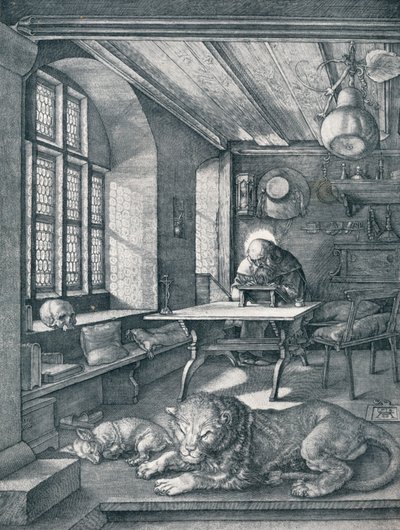 Sankt Jerome i hans studie, 1514 1906 af Albrecht Dürer