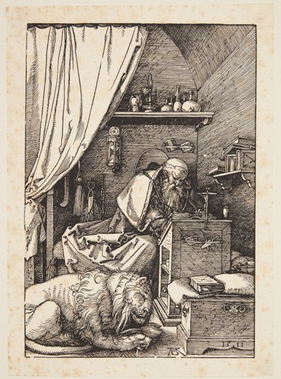 Sankt Jerome i sin celle af Albrecht Dürer