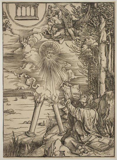 St. John fortærer bogen af Albrecht Dürer