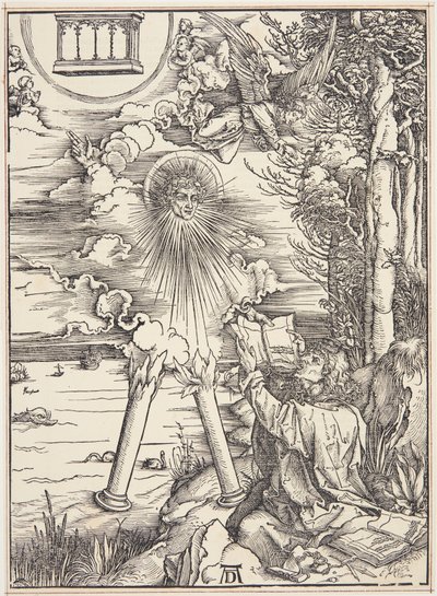 St. John fortærer bogen af Albrecht Dürer