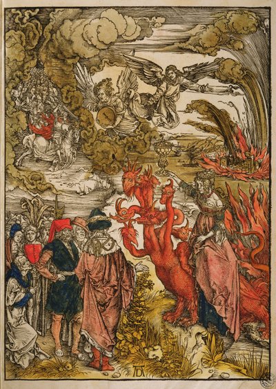 Johannes i ørkenen, 1498 (farvetræsnit) af Albrecht Dürer
