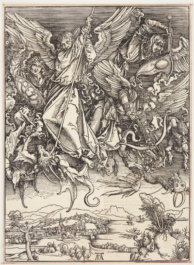 St. Michael kæmper mod dragen af Albrecht Dürer