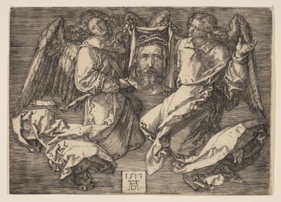 Svededug holdt af to engle af Albrecht Dürer