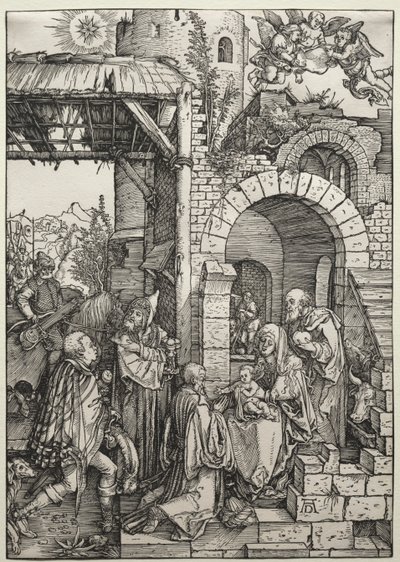 Magiernes tilbedelse, ca. 1501-1503. af Albrecht Dürer