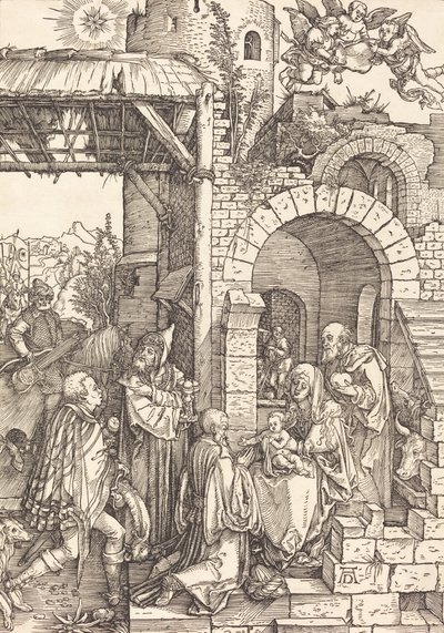 Magiernes tilbedelse, ca. 15011503. af Albrecht Dürer