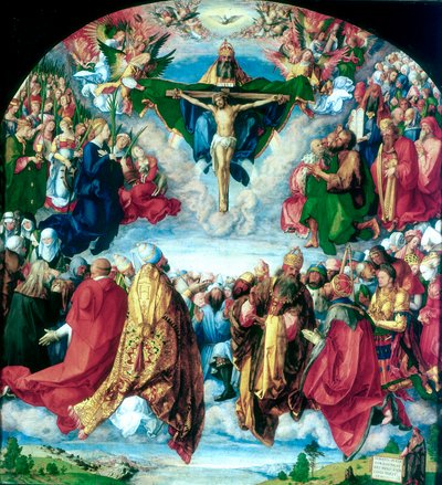 Tilbedelsen af treenigheden Landauer-altertavlen, 1511 af Albrecht Dürer