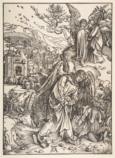 Englen med nøglen til det bundløse hul, 1511. af Albrecht Dürer
