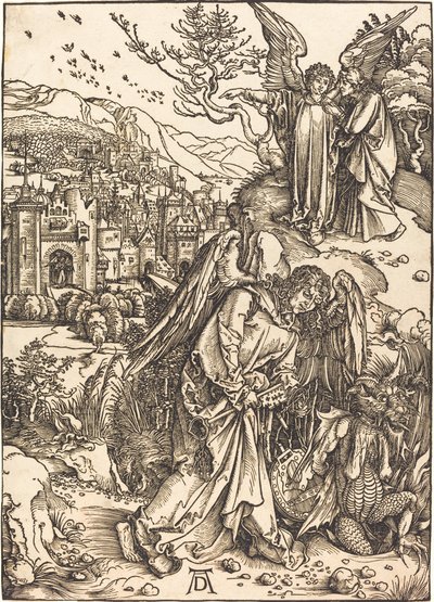 Englen med nøglen til det bundløse hul af Albrecht Dürer