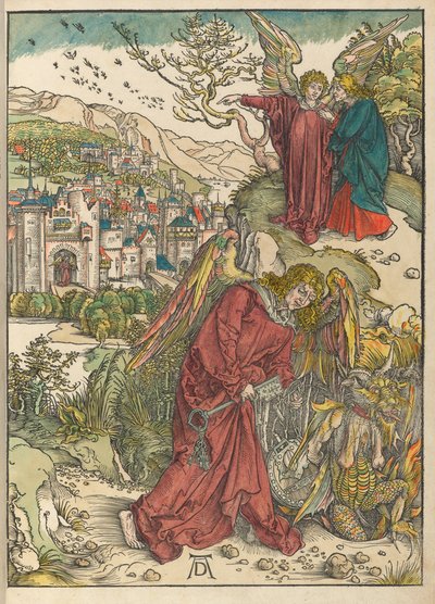 Englen med nøglen til det bundløse hul af Albrecht Dürer