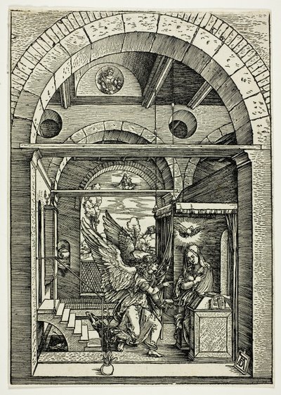 Bebudelsen, fra Jomfruens liv af Albrecht Dürer