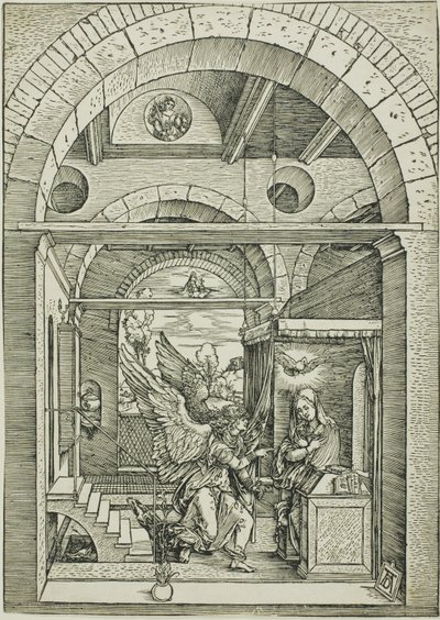 Bebudelsen, fra Jomfruens liv af Albrecht Dürer