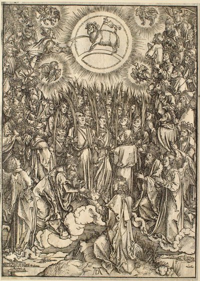 Apokalypsen: Tilbedelsen af Lammet af Albrecht Dürer