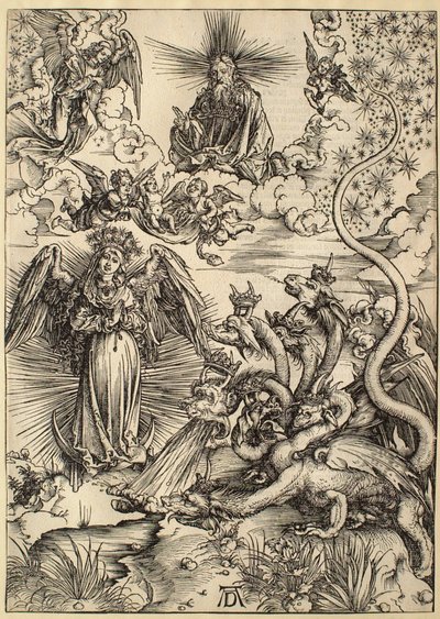 Apokalypsen: Den apokalyptiske kvinde af Albrecht Dürer