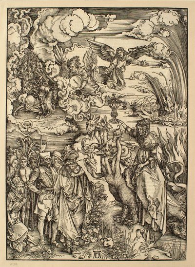 Apokalypsen: Babylons skøge af Albrecht Dürer