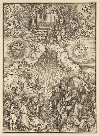 Apokalypsen: Åbningen af det femte og sjette segl af Albrecht Dürer