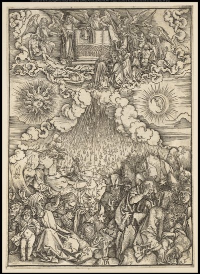 Apokalypsen: Åbningen af det femte og sjette segl, 1497-98 af Albrecht Dürer