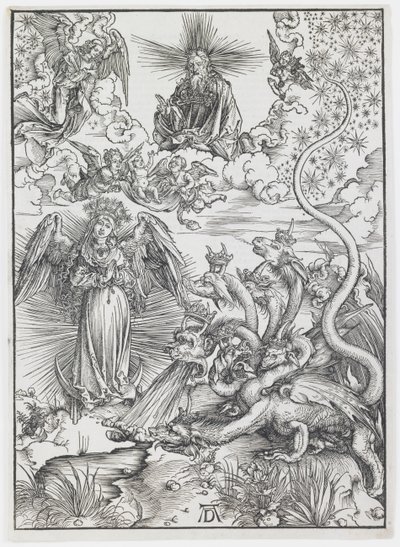 The Apocalyptic Woman, fra serien "The Apocalypse" af Albrecht Dürer