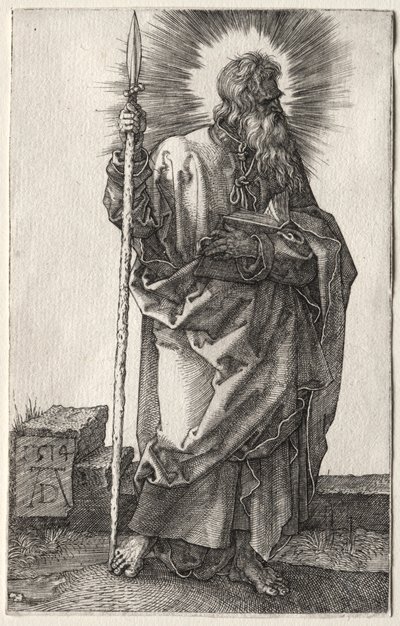 Apostlen Thomas. af Albrecht Dürer