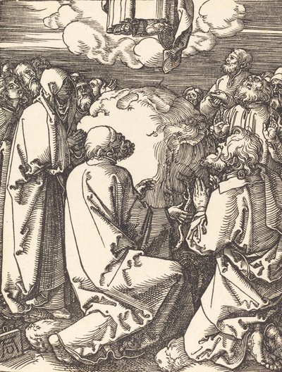 Himmelfarten, sandsynligvis ca. 15091510. af Albrecht Dürer