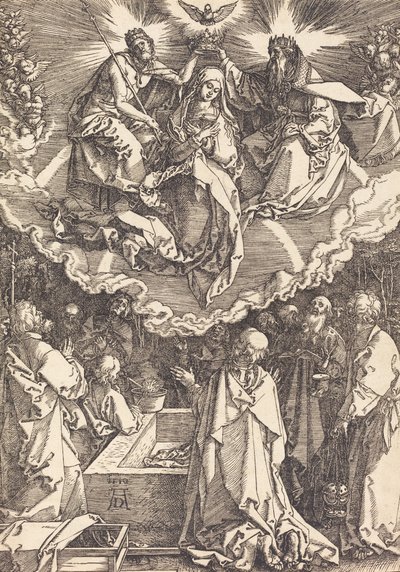 Jomfruens antagelse og kroning, 1510. af Albrecht Dürer