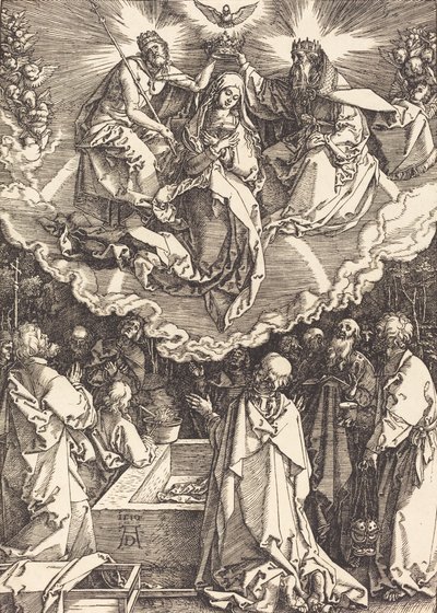 Jomfruens antagelse og kroning, 1510. af Albrecht Dürer