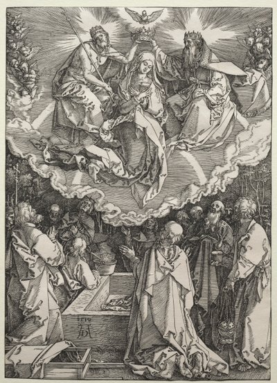 Jomfruens antagelse og kroning, 1510. af Albrecht Dürer
