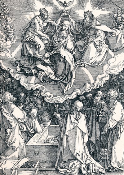 Jomfruens antagelse og kroning, 1510 1906 af Albrecht Dürer