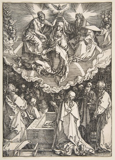 The Assumption and Coronation of the Virgin, fra The Life of the Virgin, 1510. af Albrecht Dürer