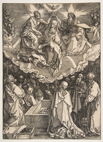 The Assumption and Coronation of the Virgin, fra The Life of the Virgin, 1510. af Albrecht Dürer