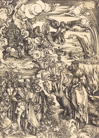 Den babylonske hore, sandsynligvis ca. 14961498. af Albrecht Dürer